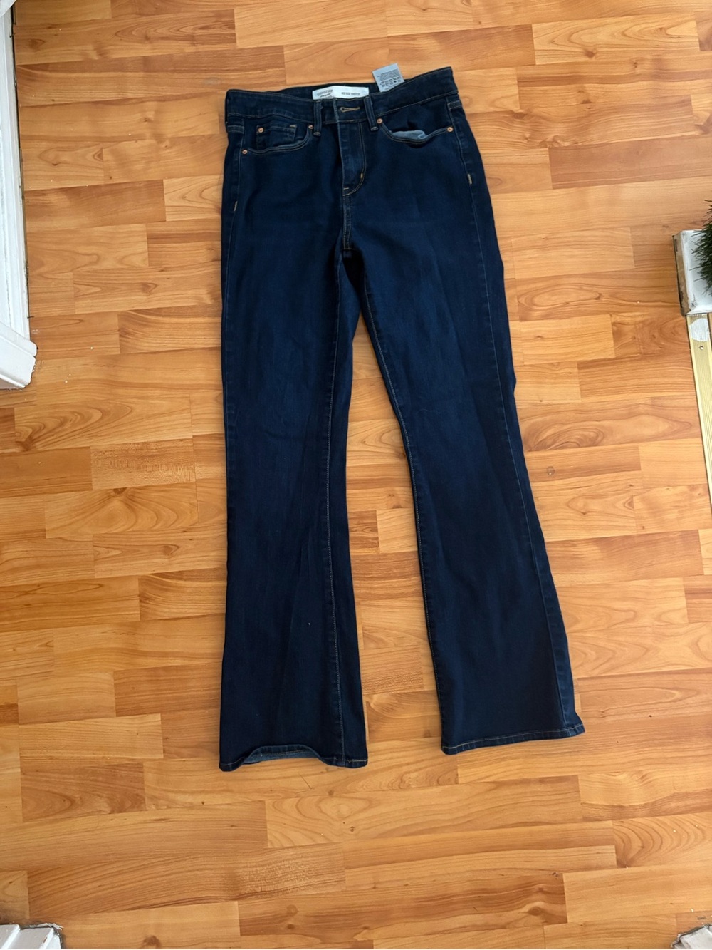 Signature by Levi Strauss Dark Indigo Flare Jeans